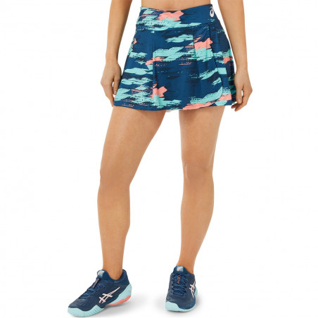 Jupe ASICS Femme MATCH GRAPHIQUE SKORT Bleu PE 2022