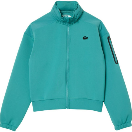 Veste capuche zipp e LACOSTE Femme SPORT Turqoise AH 2023