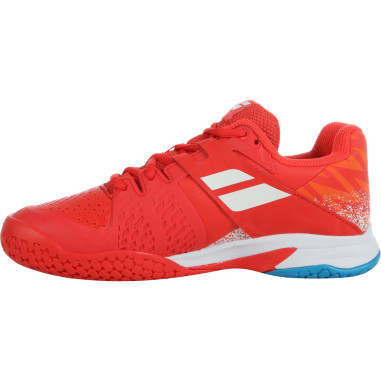 Chaussures BABOLAT Gar on PROPULSE All Court Junior Rouge Blanc