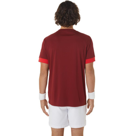 T Shirts ASICS Homme COURT SS Bordeaux PE 2024