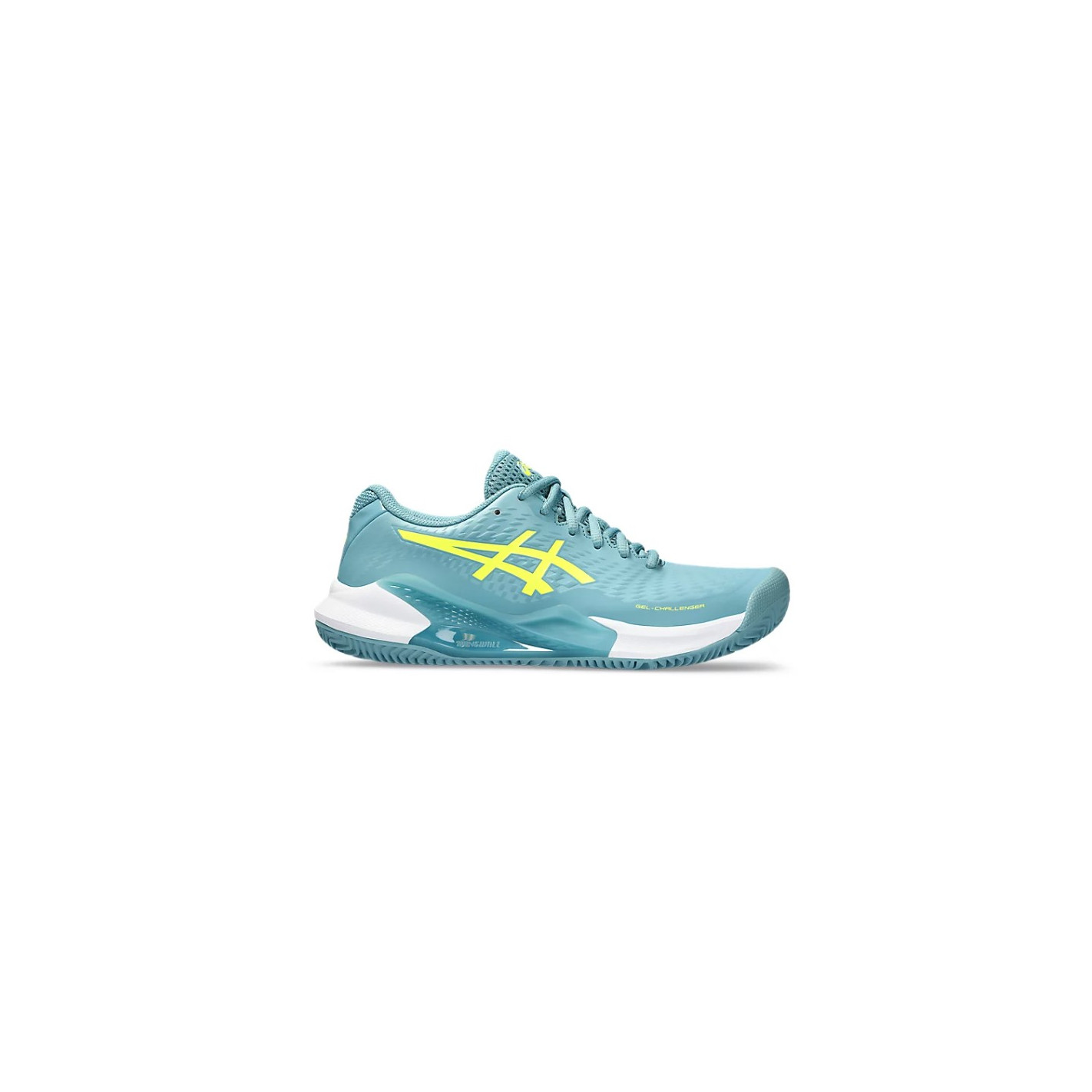 Chaussures ASICS Femme GEL CHALLENGER 14 Terre Battue Turquoise Jaune AH 2023