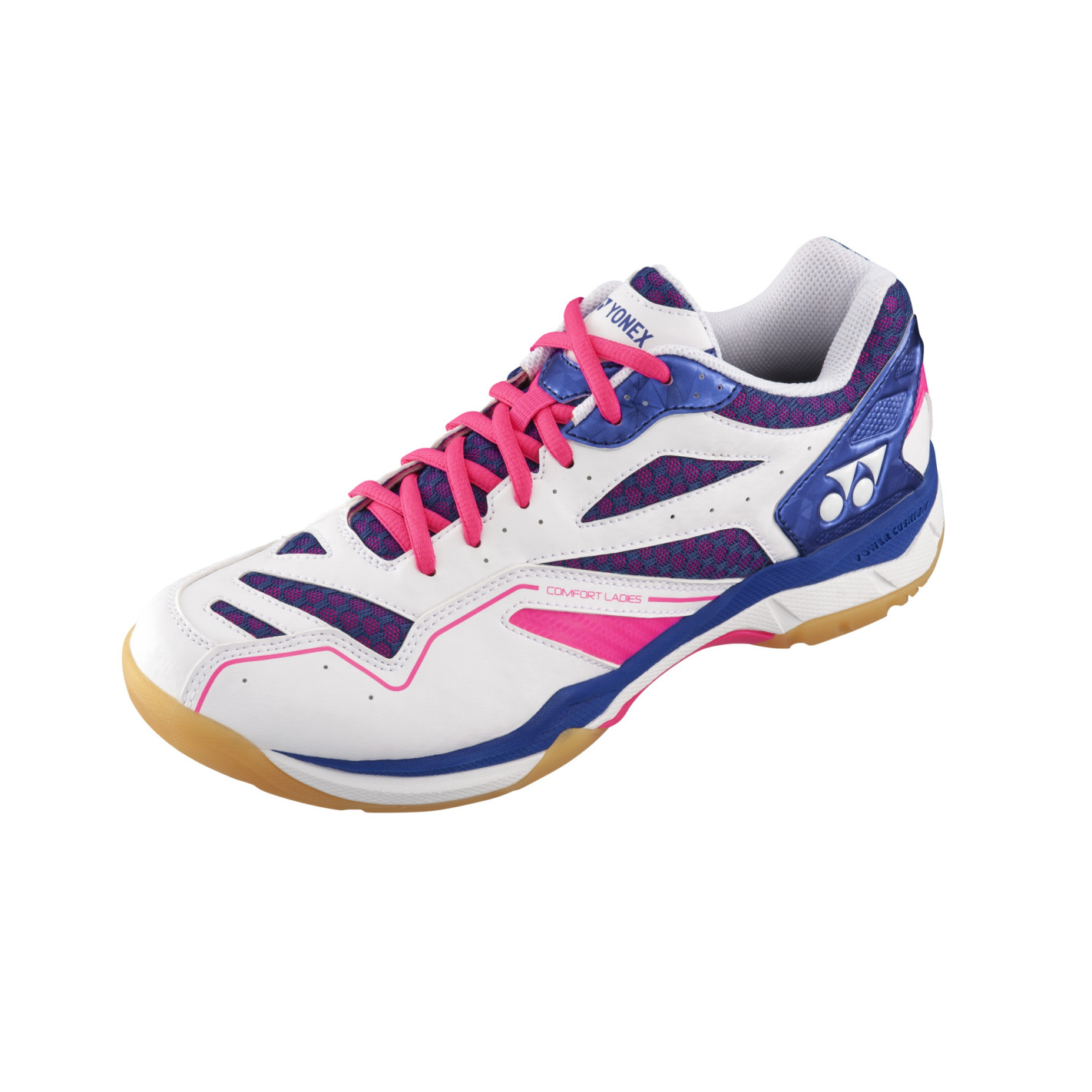 Chaussure YONEX Indoor Badminton Femme Power Cushion Comfort Ladies Rose Bleu