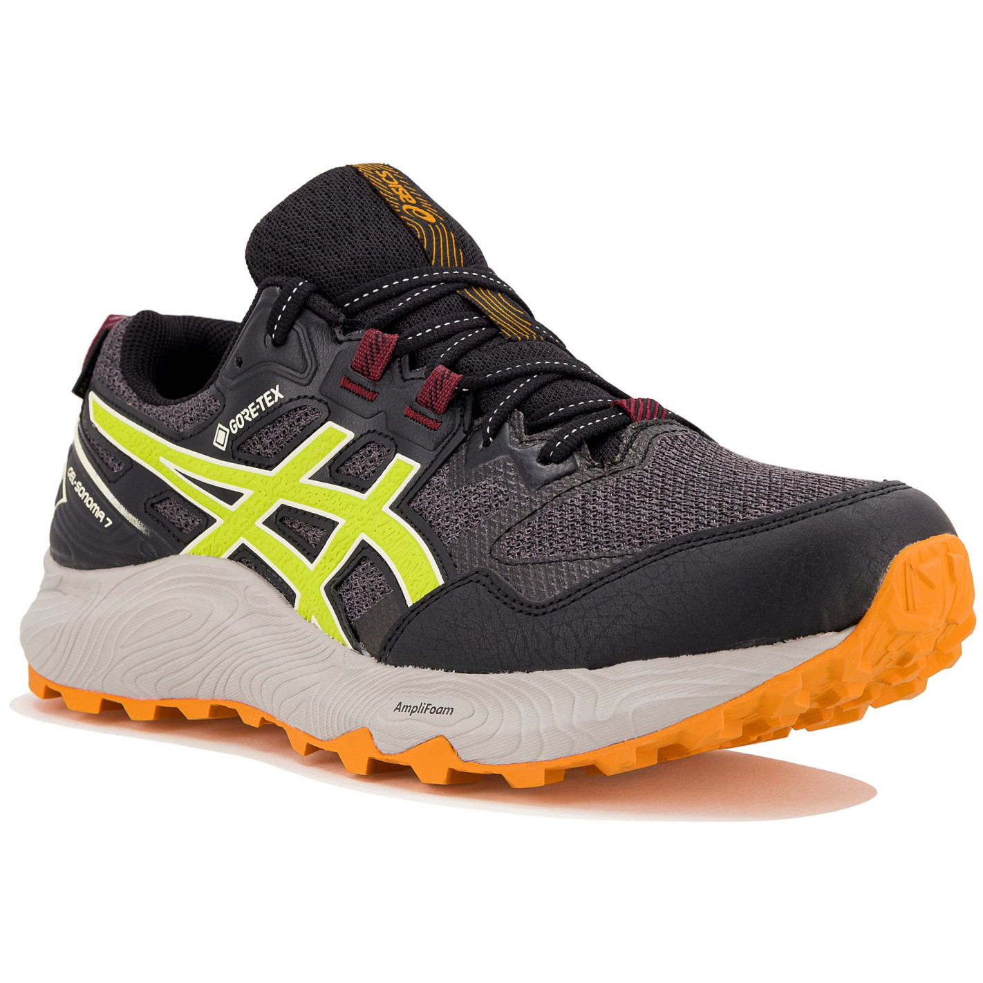 Chaussures Running ASICS Homme GEL SONOMA 7 GTX Gris Jaune AH 2023