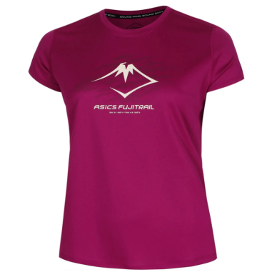 T Shirt Running ASICS Femme FUJITRAIL Violet PE 2024