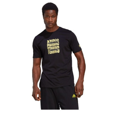 T Shirt ADIDAS Homme TNS WMB G Noir Jaune PE 2022