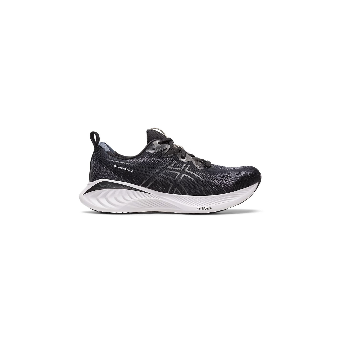 Chaussures Running ASICS Femme GEL CUMULUS 25 Noir Blanc PE 2024