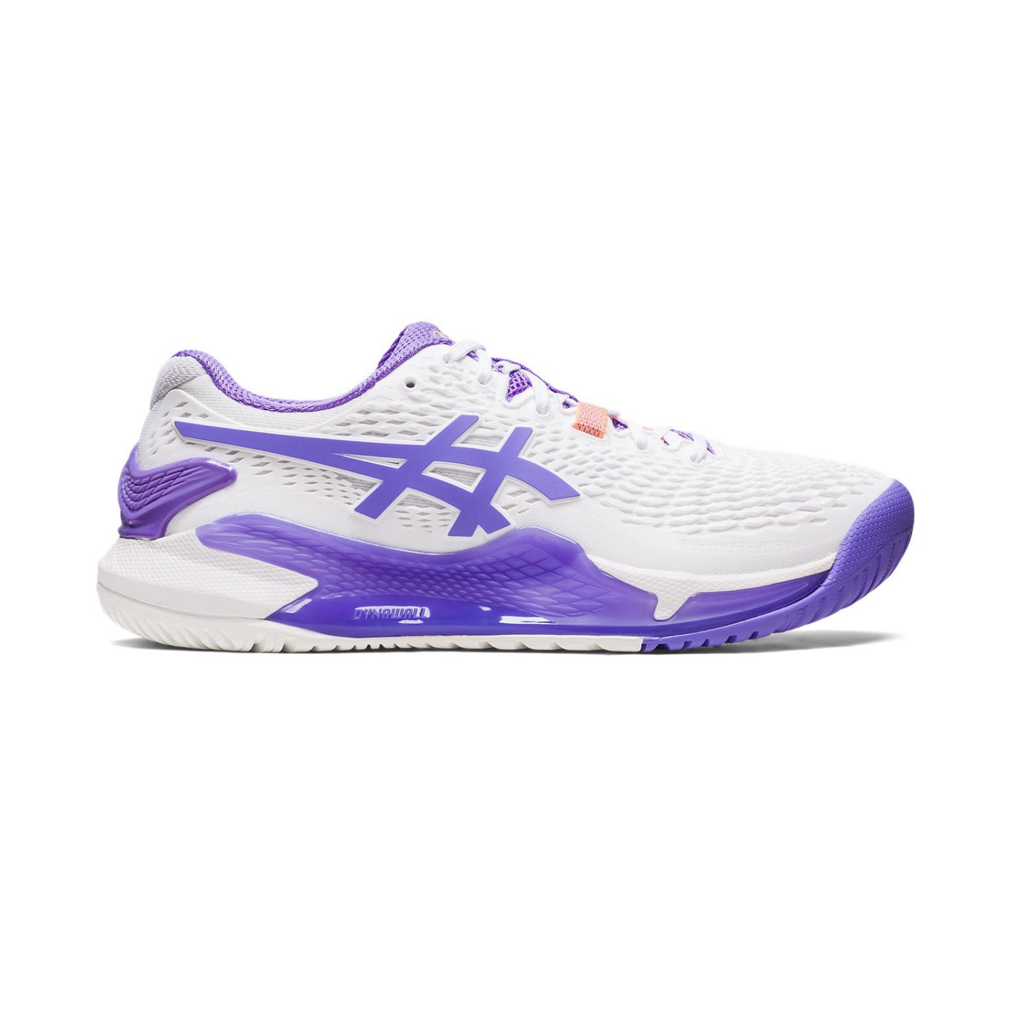 Chaussures ASICS Femme GEL RESOLUTION 9 Toutes Surfaces Blanche Violette 2023