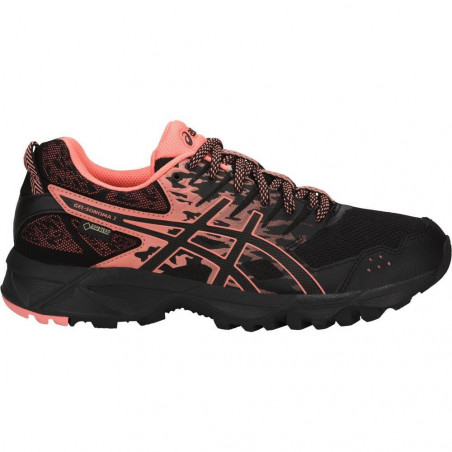 Chaussures Running ASICS Femme GEL SONOMA3 GTX Noir Rose PE 2018